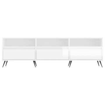 High Gloss White TV Cabinet - Stylish Storage Solution