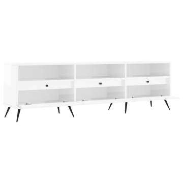 High Gloss White TV Cabinet - Stylish Storage Solution