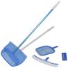 Pool Cleaning Set - Brush & Leaf Skimmers with Telescopic Pole