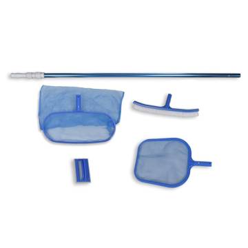 Pool Cleaning Set - Brush & Leaf Skimmers with Telescopic Pole