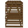 Double Wheelie Bin Storage - Honey Brown Solid Pine Wood