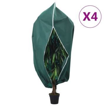 Plant Fleece Covers with Zip - 4 pcs (3.93x3.5 m) | Hipo Market