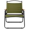 Camping Chairs 2 pcs Green - Lightweight & Durable Oxford Fabric