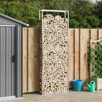 Firewood Rack 110x28x312 cm - Durable Stainless Steel Storage