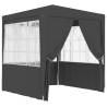 Professional Party Tent Side Walls 2.5x2.5 m Anthracite 90 g/m² Colour anthracite Size 2.5 x 2.5 m Quantity in Package 1 