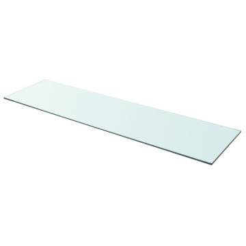 Clear Glass Shelf Panel 110x30 cm - Stylish Display Solution