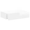 Stylish LED TV Cabinet in High Gloss White - 60x35x15.5 cm