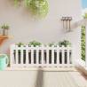 Garden Raised Bed with Fence Design - Solid Pine 150x50 cm