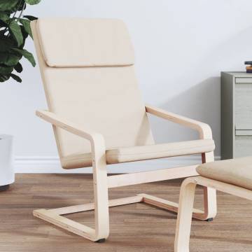 Relaxing Cream Fabric Chair - Comfort & Style | HipoMarket