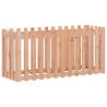 Garden Raised Bed with Fence Design - Solid Douglas Wood 150x50x70