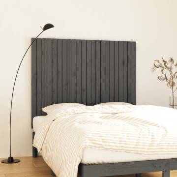 Wall Headboard Grey 140x3x110 cm | Solid Wood Pine | HipoMarket