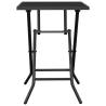 Folding Garden Table - Anthracite Steel Mesh 50x50x72 cm