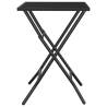 Folding Garden Table - Anthracite Steel Mesh 50x50x72 cm