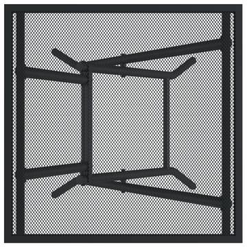 Folding Garden Table - Anthracite Steel Mesh 50x50x72 cm