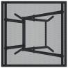 Folding Garden Table - Anthracite Steel Mesh 50x50x72 cm