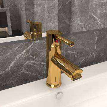 Stylish Gold Basin Faucet for Bathroom - 130x176 mm