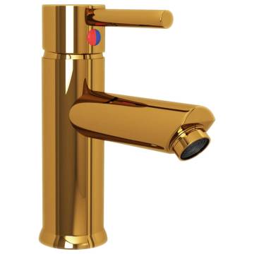 Stylish Gold Basin Faucet for Bathroom - 130x176 mm