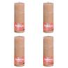 Bolsius Rustic Pillar Candles Shine - Misty Pink 4 pcs