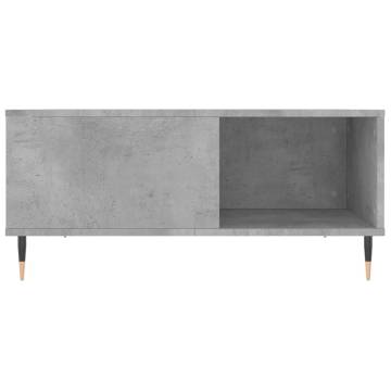 Elegant Concrete Grey Coffee Table - 80x80 cm | Hipo Market