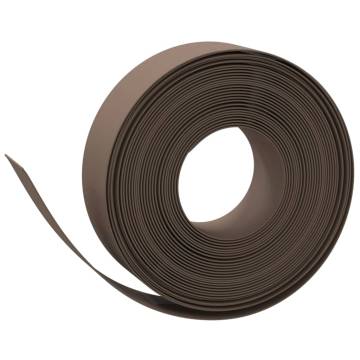 Garden Edgings 5 pcs Brown 10m 15cm Polyethylene - HipoMarket