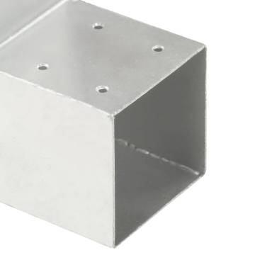 Post Connectors 4 pcs L Shape Galvanised Metal | HipoMarket