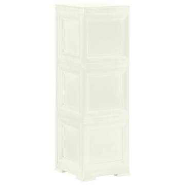 Plastic Cabinet 40x43x125 cm | Wood Design Vanilla Ice