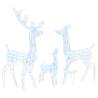 Acrylic Reindeer Family Christmas Decoration - 300 LED Lights