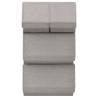 Stackable Storage Box Set of 4 - Grey Fabric Storage Solutions