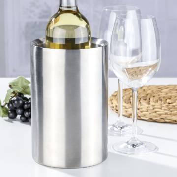 HI Wine Cooler - Stainless Steel (12 x 20 cm) | HipoMarket