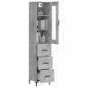 Highboard Concrete Grey - Stylish Storage Solution | HipoMarket