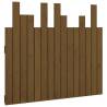 Honey Brown Wall Headboard - Solid Pine Wood 95.5x3x80 cm