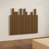 Honey Brown Wall Headboard - Solid Pine Wood 95.5x3x80 cm