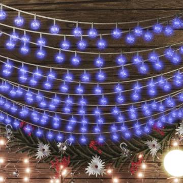 Globe Fairy String Lights 40m 400 LED Blue - 8 Functions