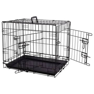 FLAMINGO Pet Wire Cage Mezo S - Portable 43x61x50 cm Black