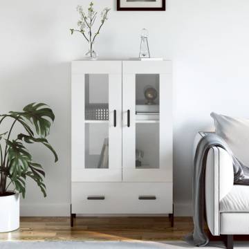 Highboard High Gloss White - Modern Storage Solution | HipoMarket