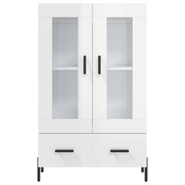 Highboard High Gloss White - Modern Storage Solution | HipoMarket