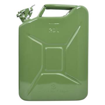 Carpoint 20L Green Metal Petrol Can - Safe Fuel Storage