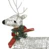 Gold Christmas Reindeers - 4 pcs with 80 LEDs Decoration