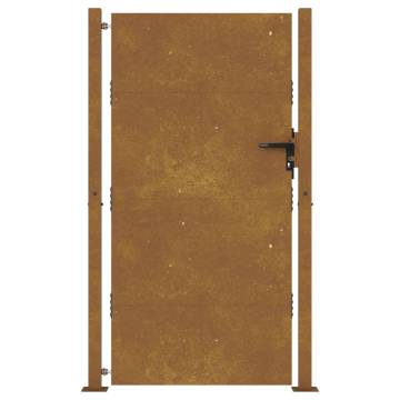 Elegant Corten Steel Garden Gate - 105x180 cm | Hipo Market