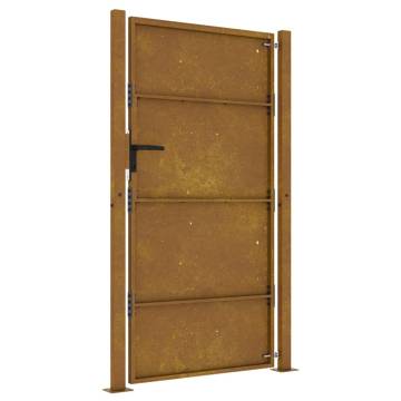 Elegant Corten Steel Garden Gate - 105x180 cm | Hipo Market