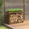 Outdoor Log Holder Honey Brown 108x52x74 cm Solid Wood Pine Colour honey brown Size 108 x 52 x 74 cm 