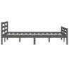 Stylish Grey Solid Wood Bed Frame - 140x200 cm | HipoMarket