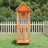 Bird House Brown 60x58.5x160 cm Solid Wood Pine Colour brown 