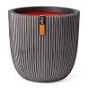 Capi Planter Groove 35x34 cm Anthracite | Eco-Friendly Design