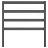 Stylish Grey Bed Headboard - Solid Pine Wood | HipoMarket UK