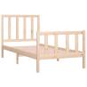 Solid Wood Bed Frame 75x190 cm - Small Single | HipoMarket