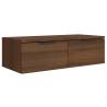 Elegant Brown Oak Wall Cabinet - 68x30x20 cm