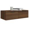 Elegant Brown Oak Wall Cabinet - 68x30x20 cm