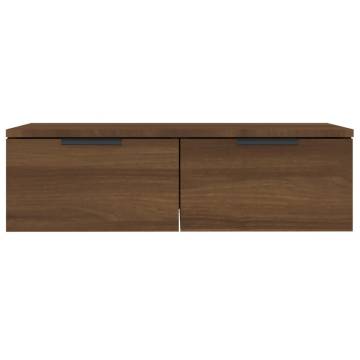 Elegant Brown Oak Wall Cabinet - 68x30x20 cm