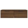 Elegant Brown Oak Wall Cabinet - 68x30x20 cm